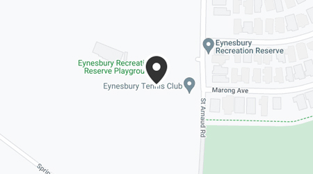 Eynesbury Tennis Club map- Partners of Elite Tennis